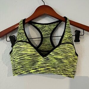 Victoria‎ Secret Vibrant Yellow and Black Sports Bra